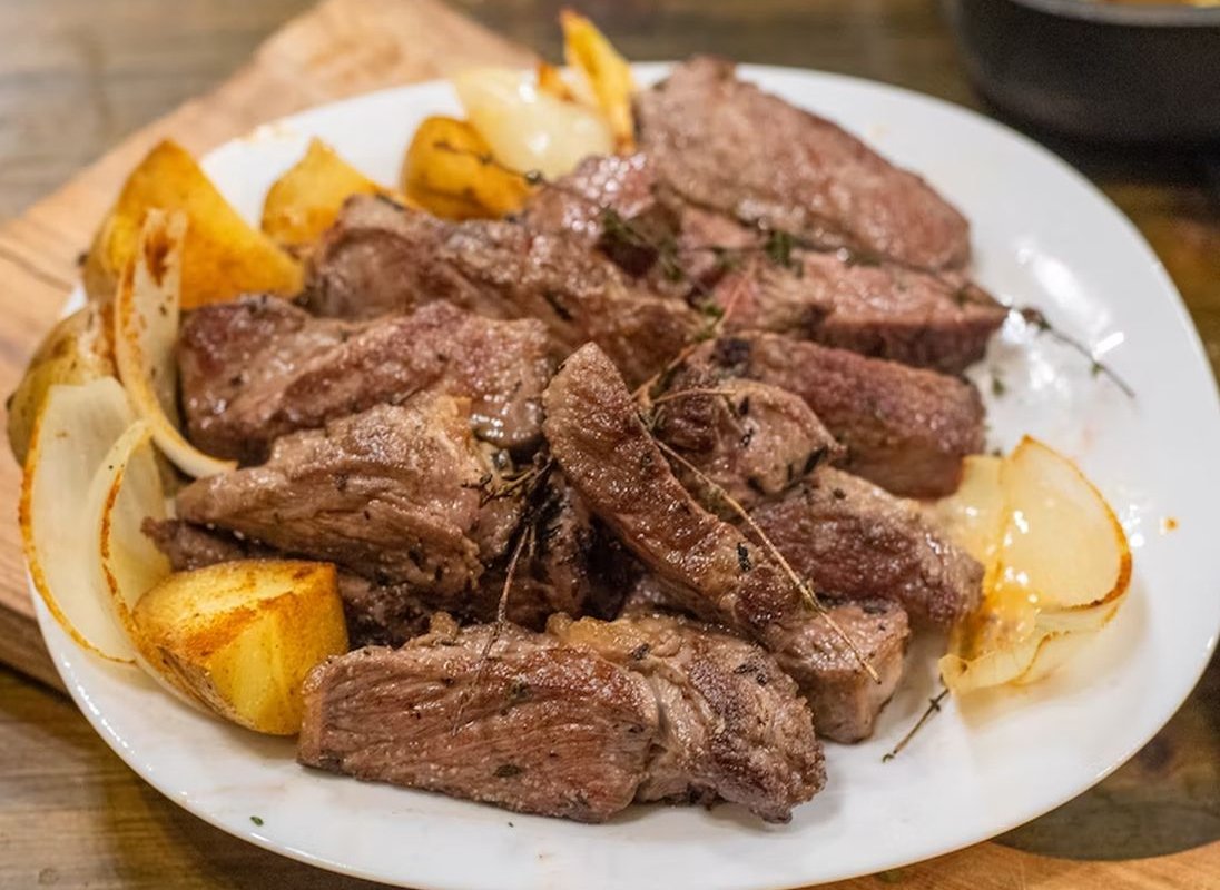 картофель с мясом